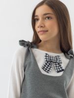 Жилет серый для девочки арт. АТ931