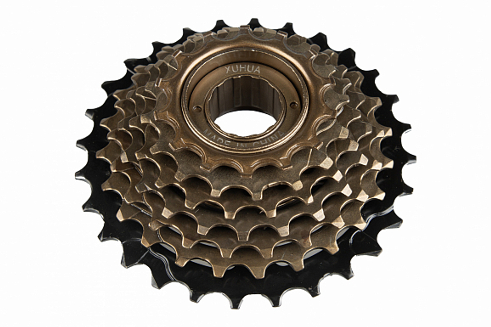 Трещотка XH-FW-07 XUHUA 7 скоростей, 14-28 зубьев, черно-коричневая