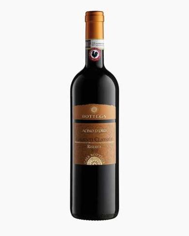 Вино Красное Сухое Bottega Ачино Д’Оро Кьянти Классико Рисерва 2015 г.у. 13,5%, 0,75 л, Италия
