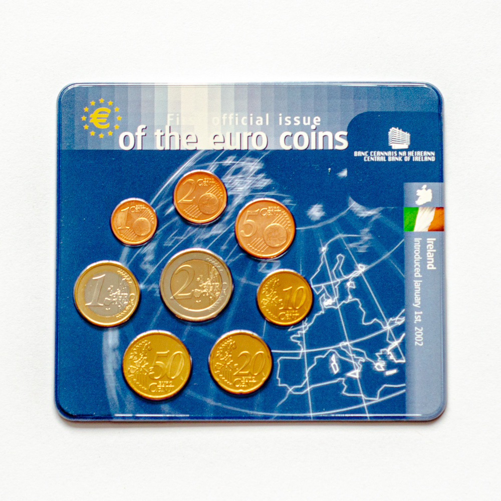 Europe: First Official Issue of the Euro Coins – 12 Coin Set