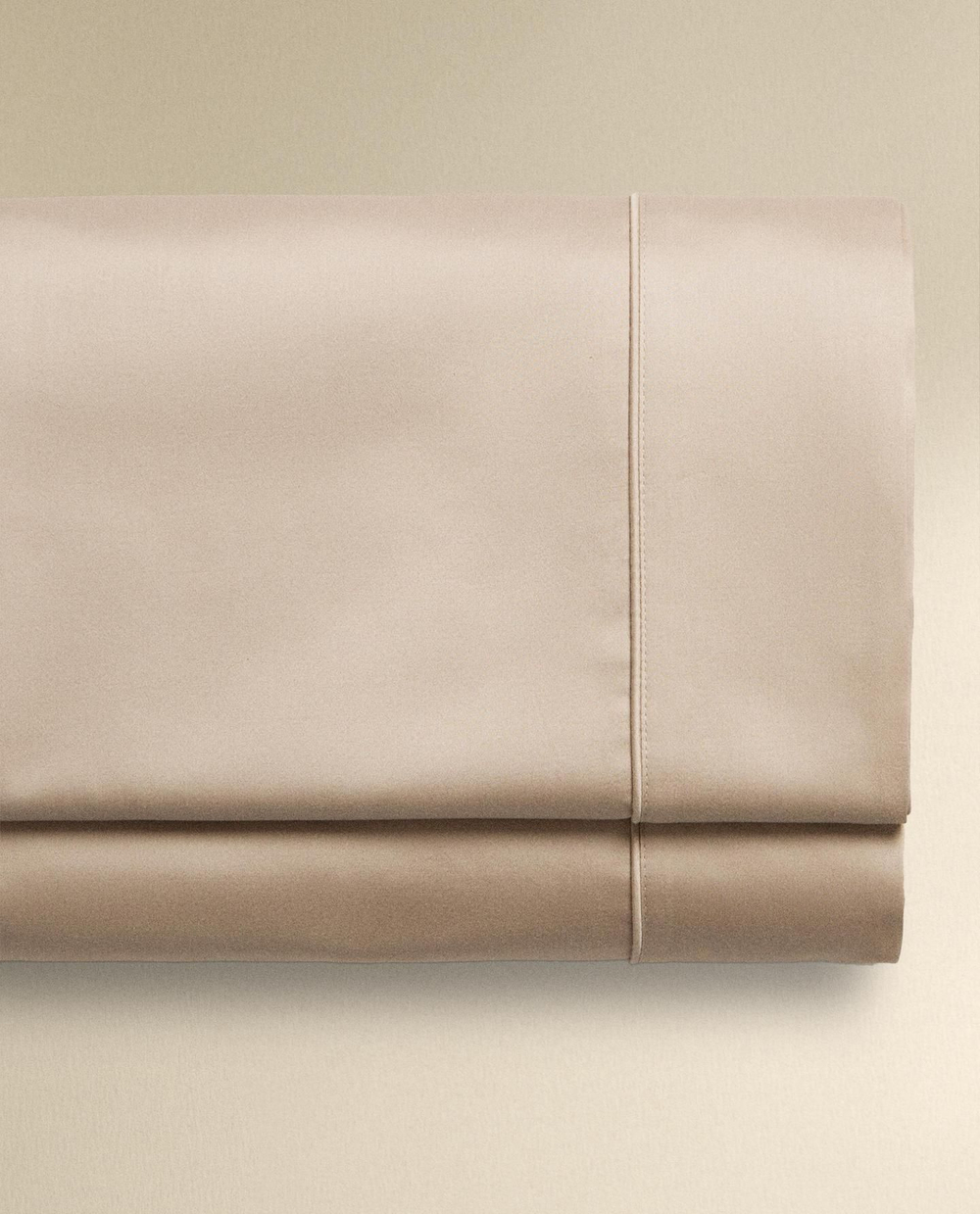 Zara Home - Простыня из сатина (500 линий), серый, 160x280 см