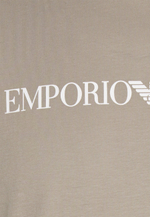 Emporio Armani Футболка с принтом - Бежевый