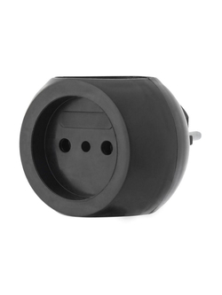 Разветвитель 3-м 6А IP20 Шар 220В черн. Rexant 11-1063-1