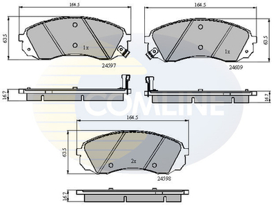 COMLINE - CBP31782-CML - Brake Pad Set, disc brake