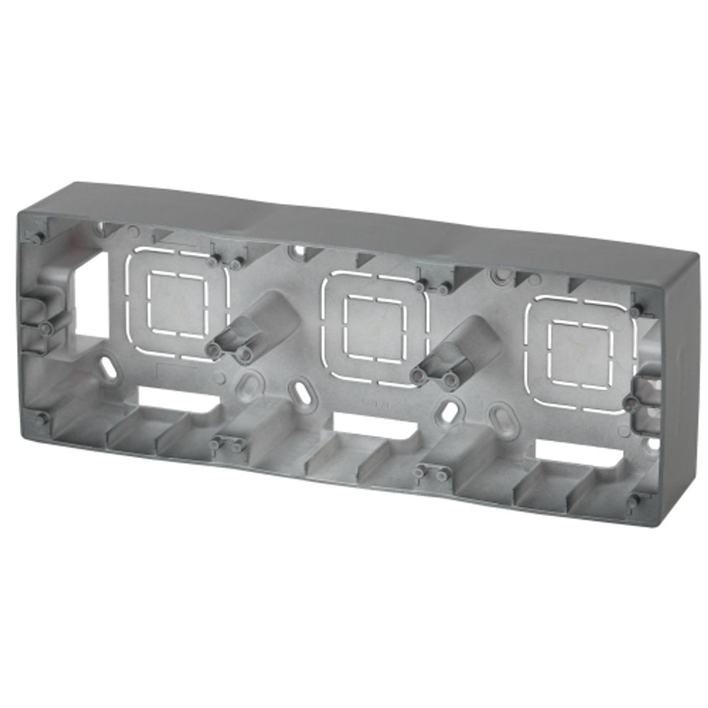 12-6102-12 ЭРА Коробка наклад. монтажа 2 поста, Эра12, графит | Эра 12 Графит