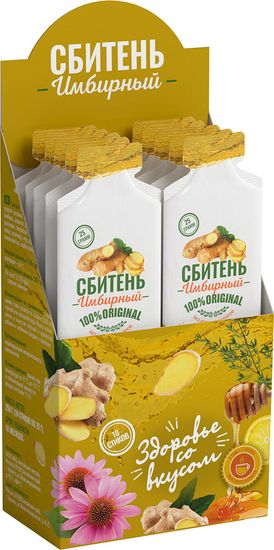 Сбитень медовый "ИМБИРНЫЙ" , саше, 25гр, по 10