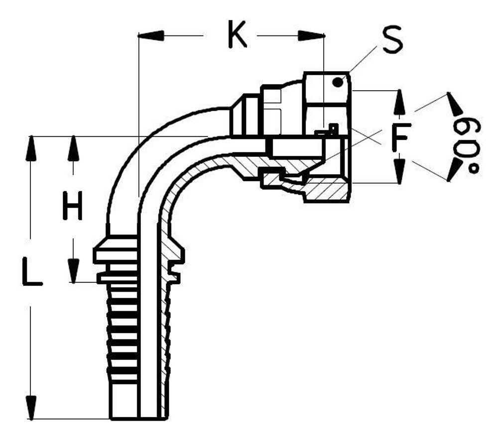 Фитинг DN 16 DKM (Г) 27x1.5 (90)