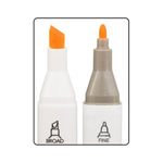 Маркер для скетчинга, двусторонние, Basir, четырёхгранные, 14 мм, спиртовые, 120 шт