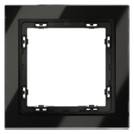 Рамка стеклянная VOLTUM S70 на 1 пост, (черный,стекло)
