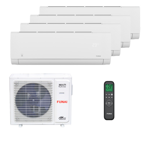 Мультисплит система на 4 комнаты Funai RAM-I-SG25HP.W02/S x 4 / RAM-I-4OK85HP.01/U