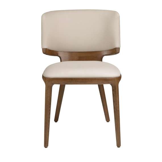 Стул 4206 из кремовой экокожи