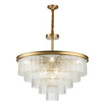 Подвесная люстра Belfast Harland 6308-8 BR CL Латунь / Стекло