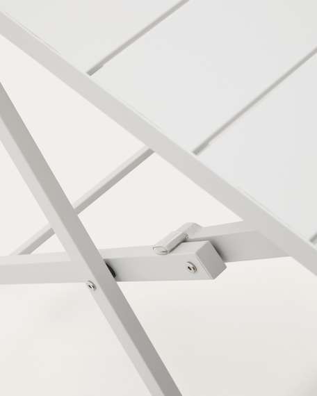 Стол садовый складной Torreta из алюминия с белой отделкой 70 x 70 см