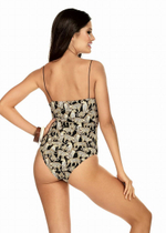 Совместный купальник с принтом в виде леопардов (Размер: 75/38) (Цвет: леопард)