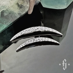 Накрутка "Hammered Cheshire Moon" - Белое золото