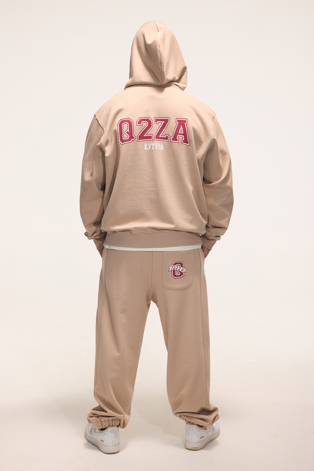 Джоггеры Q2ZA People oversize (бежевый)