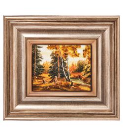 AMB-04/38 Картина «Природное очарование» (с янтарной крошкой) L-18см