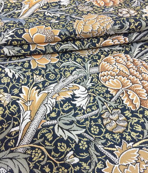 Гобеленовая ткань Артишок синий ширина 175 см