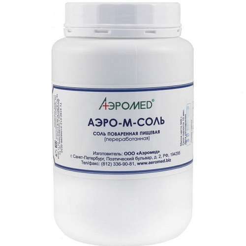 Соль "АЭРО-М-СОЛЬ" для галоингалятора Аэромед для устройство для респираторной галогигиены