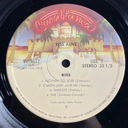 Винтажная виниловая пластинка LP Kiss Alive (Япония 1977) (Оби)