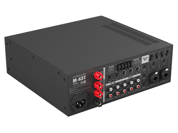 CVGAUDIO M-43T профессиональный микшер-усилитель, мощность 40W/100V