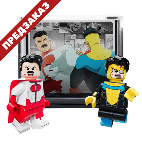 Неуязвимый и Омни-Мэн в парном боксе