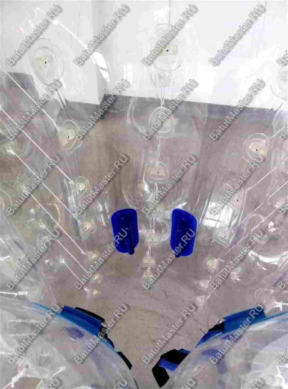 Бампербол ТПУ, диаметр 1,8 м, с красными держателями