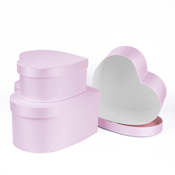 Коробка сердце "РОЗОВЫЙ ШЕЛК"