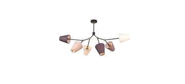 Потолочный светильник 6*E14 FR5370CL-06B черный/разноцветный Hats Modern Freya