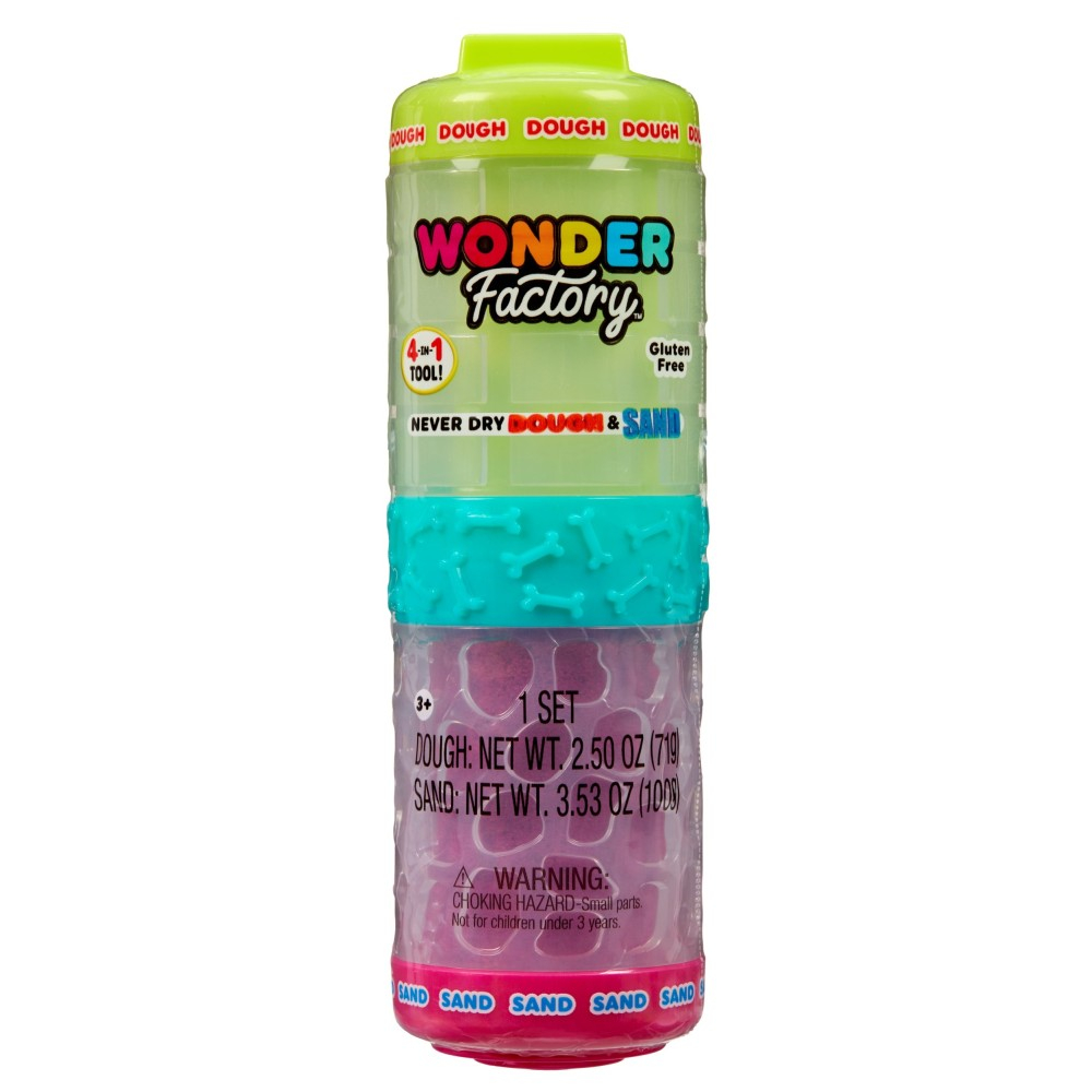 MGA Entertainment 595304 533023 — Набор для лепки Wonder Factory Never Dry масса и песок стартовый 533023 — фото 1