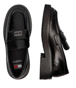 Кожаные лоферы Tommy Jeans - черный(EN0EN02602)