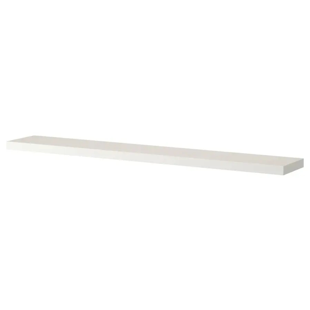 Полка настенная без ножки - IKEA LACK/ЛАКК ИКЕА, 190x26 см, белый