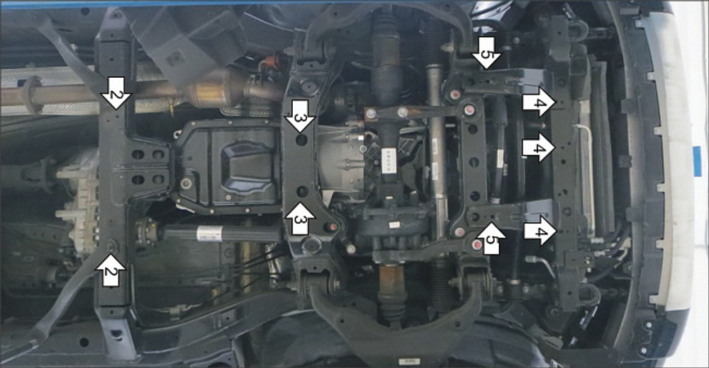 Защита для Haval H9 2017-2024 MOTODOR.13114