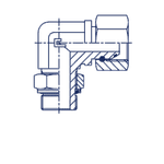 Соединение FRN90 BSP 1/2 - BSP 3/8