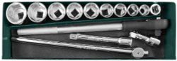 S04H6315SA (S04H6115SA) Набор головок торцевых 3/4"DR, 22-50 мм, 15 предметов