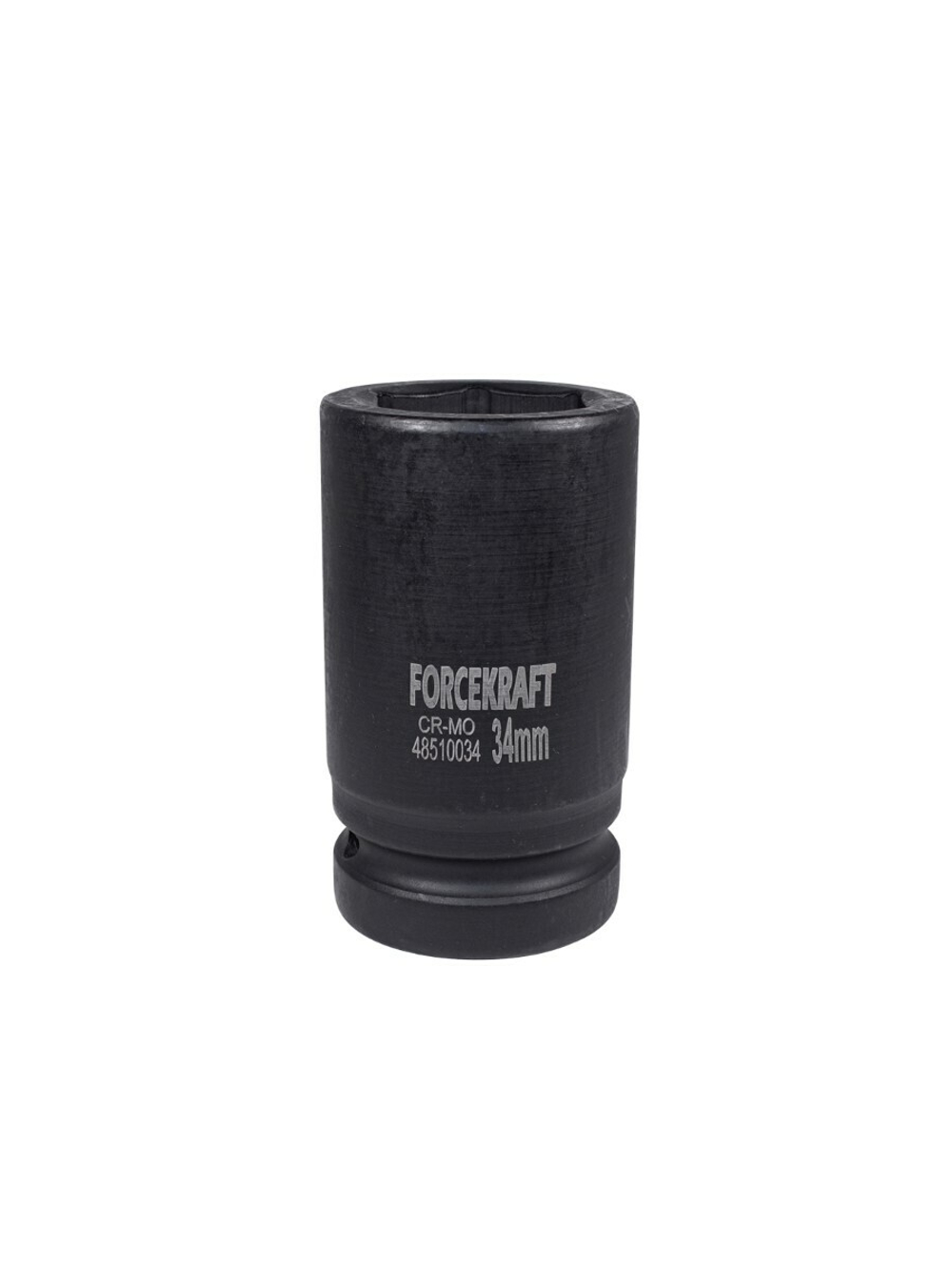 Головка ударная глубокая 1'', 34мм (6гр.) FORCEKRAFT FK-48510034