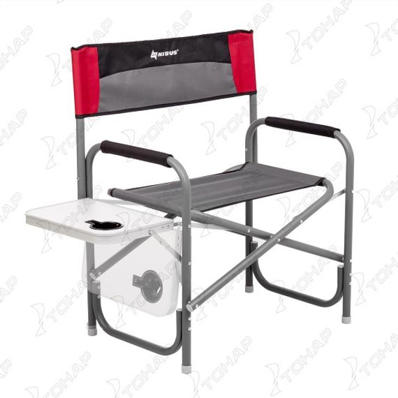 Кресло директорское с отк.стол. MAXI 200 кг серый/красный/черный (N-DC-95200T-M-R-GRD) NISUS