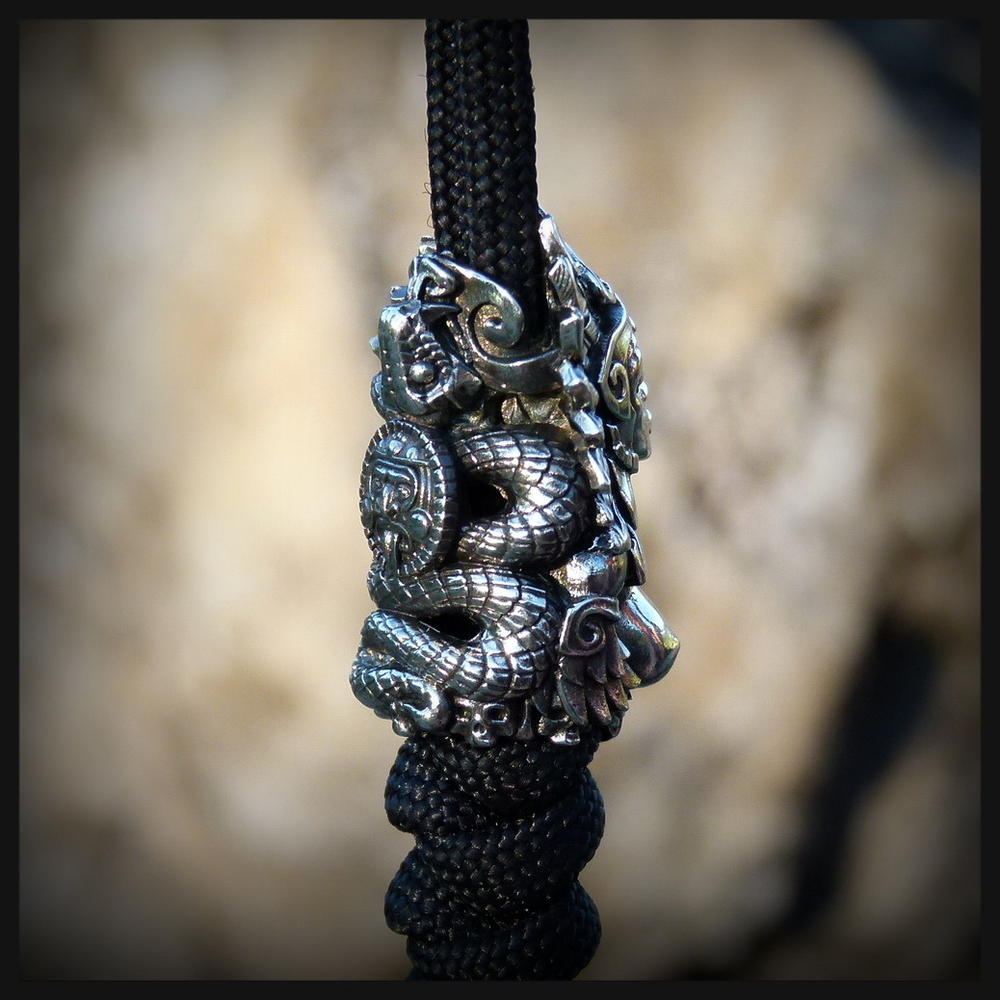 Бусина "Акатава - Та, Которая Грезит" для темляков мельхиор