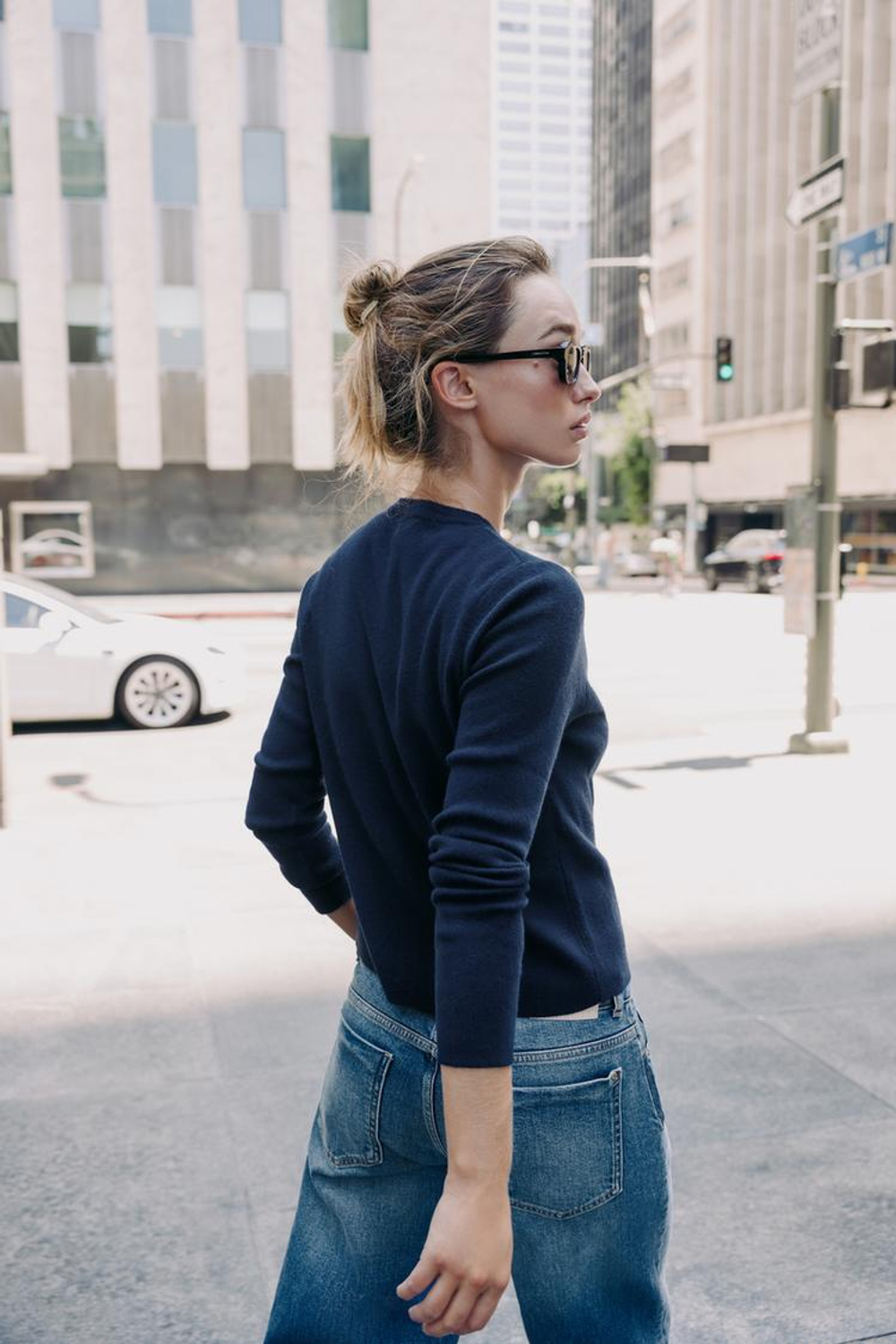 ZARA БАЗОВЫЙ КАРДИГАН С ПУГОВИЦАМИ, МОРСКОЙ СИНИЙ