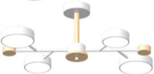 Потолочный светодиодный светильник LED4U L3213-670 WH