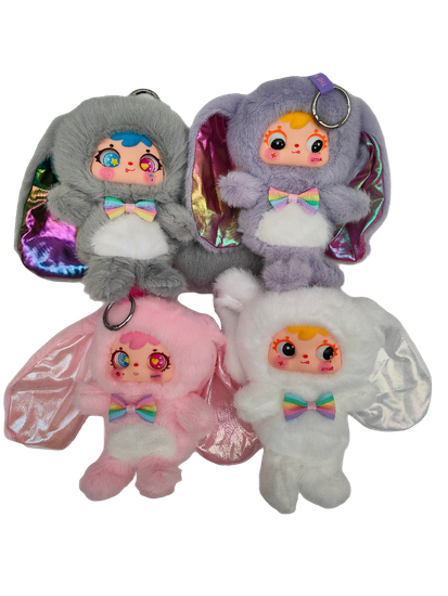 Мягкая игрушка брелок зайчик бейби с ушками (ароматизированные) 18см