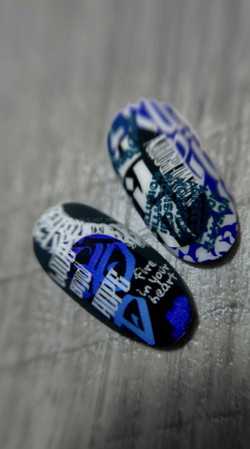 стемпинг надписи