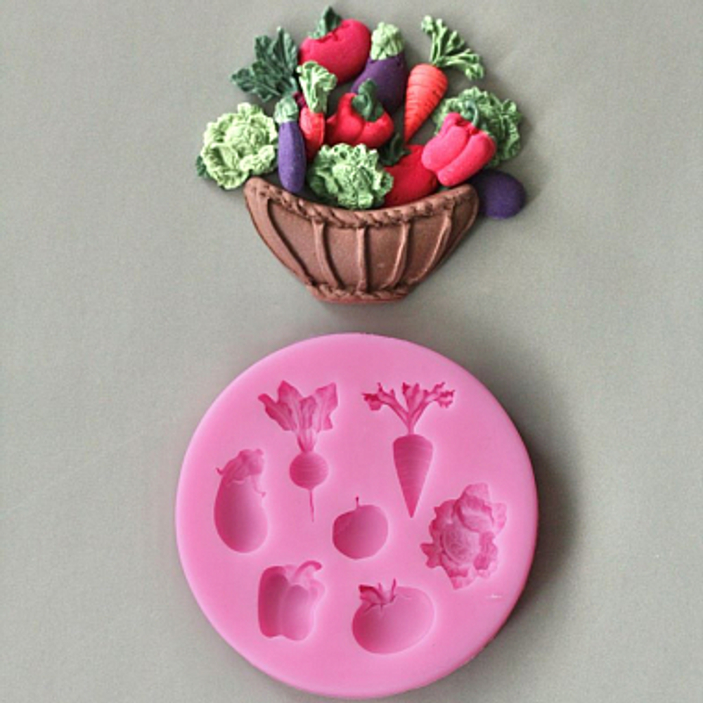 Молд силиконовый "Овощной микс"