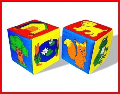 Кубики "Чей домик?" (Мякиши)