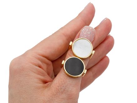 Двустороннее кольцо-трансформер 2в1