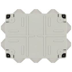 Распаячная коробка ЭРА KORv-190-140-120-10g ОП серая 190х140х120мм на винтах 10 гермовводов IP55