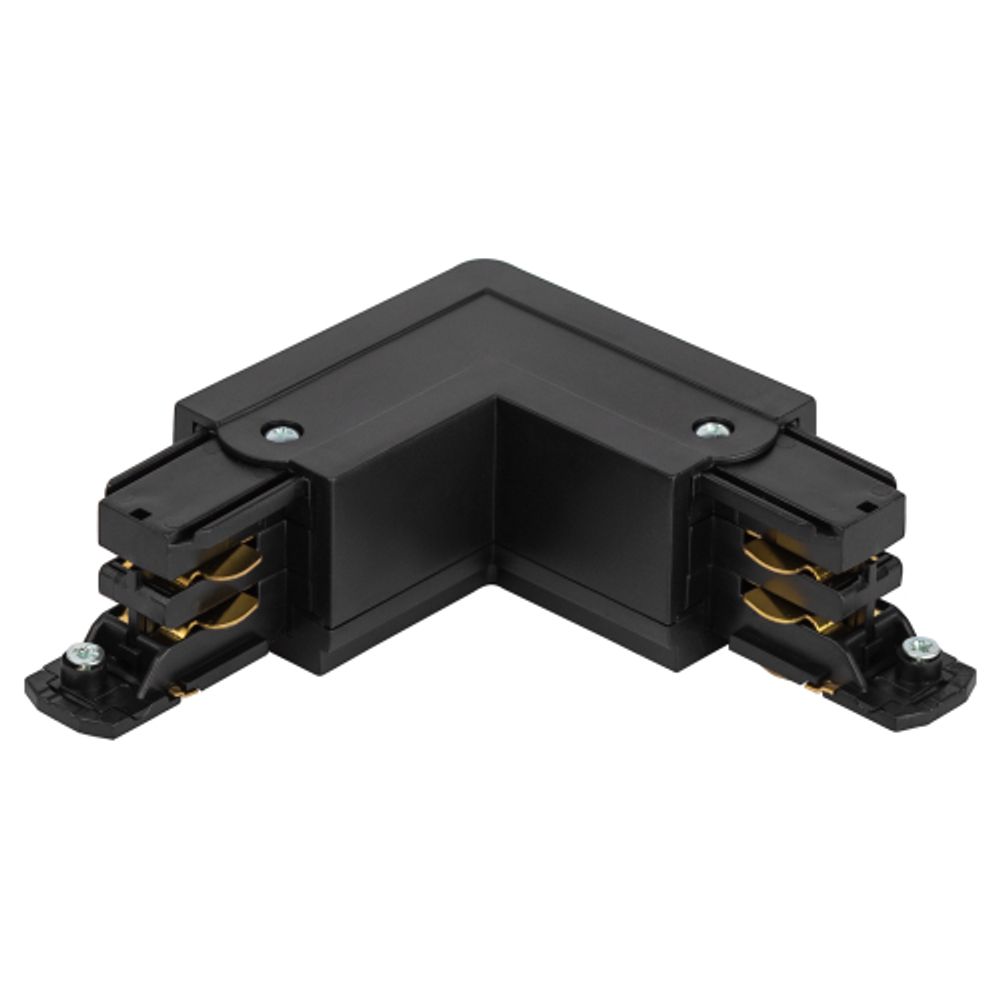 Коннектор питания ЭРА STR-30-B-CN-LE для трехфазного шинопровода угловой черный | Трехфазный шинопровод и аксессуары