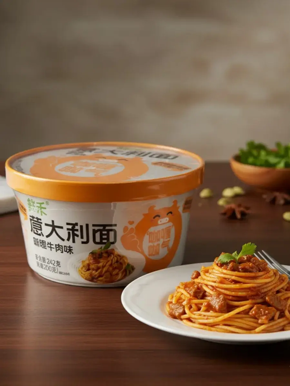 Лапша "Спагетти" со вкусом Говядины с Карри 242 г