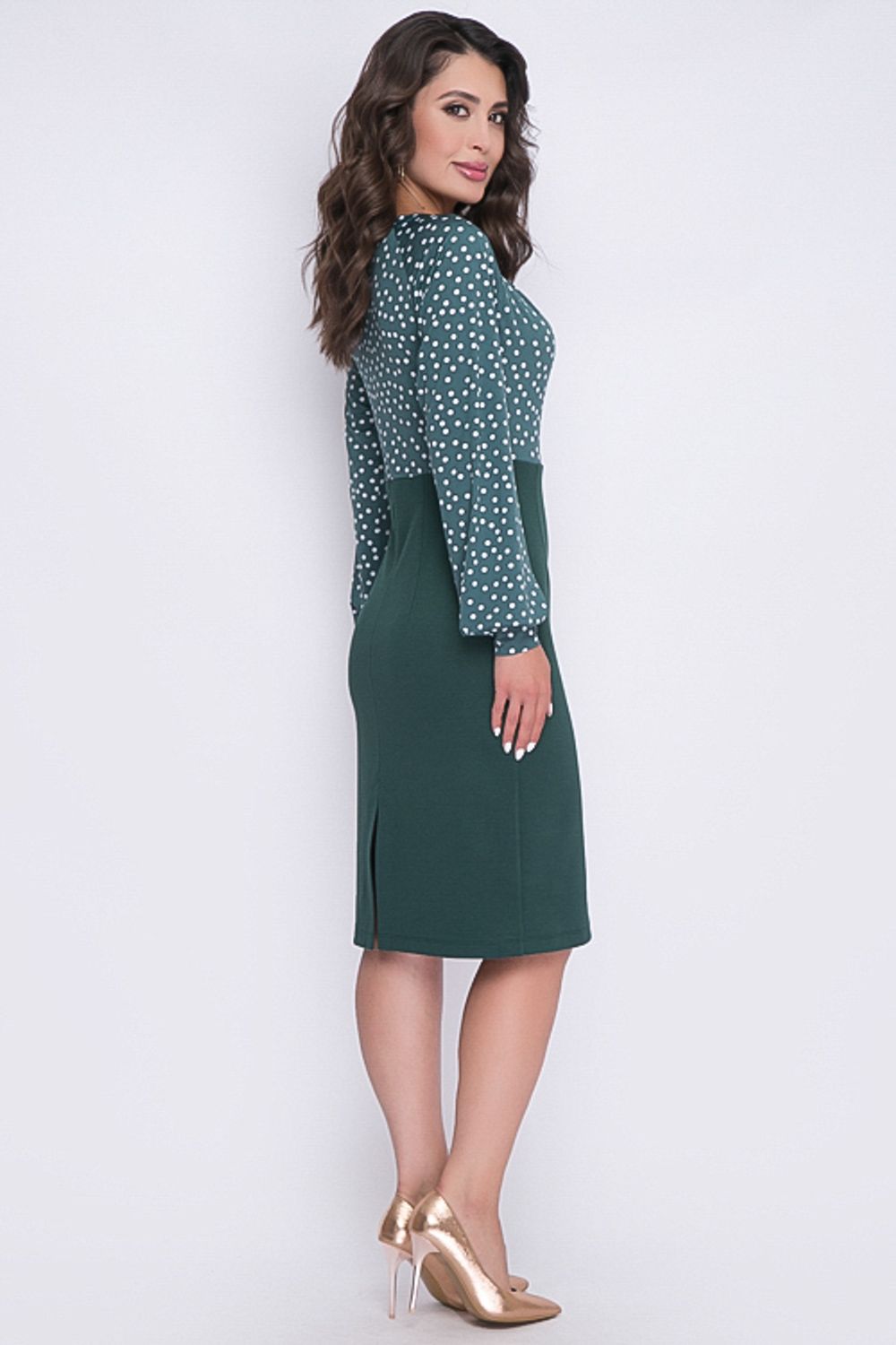 Комбинированное платье