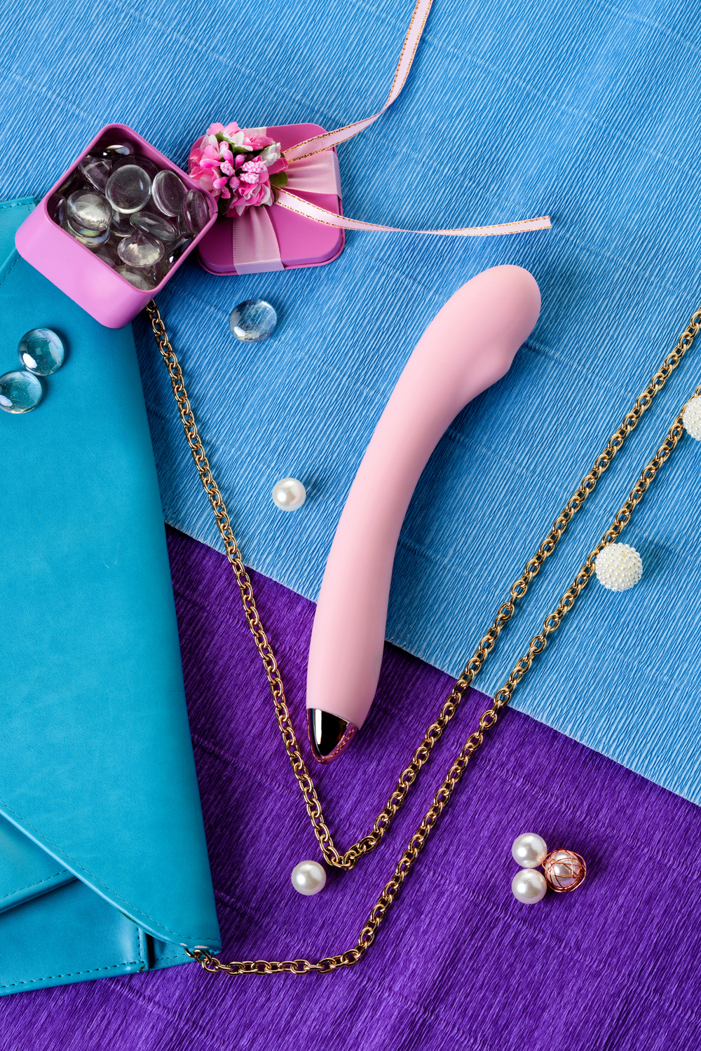 Вибромассажер Eromantica Kristen розовый 22,5 см